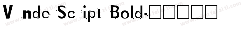VunderScript Bold字体转换